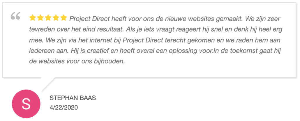 Webdesign Broek op Langedijk - Project Direct ✓ Website laten maken ✓ WordPress ✓ Webdesign ✓ Webwinkel ✓ Vindbaar in Google